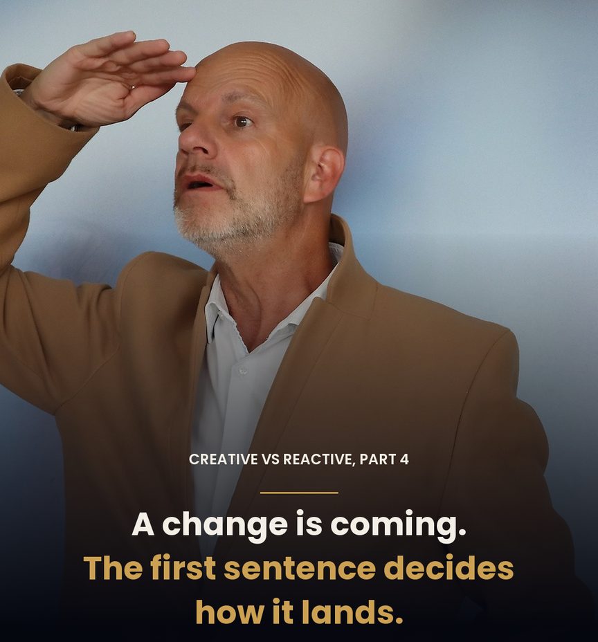 Thorsten Enderlin looking into the distance: a change is coming